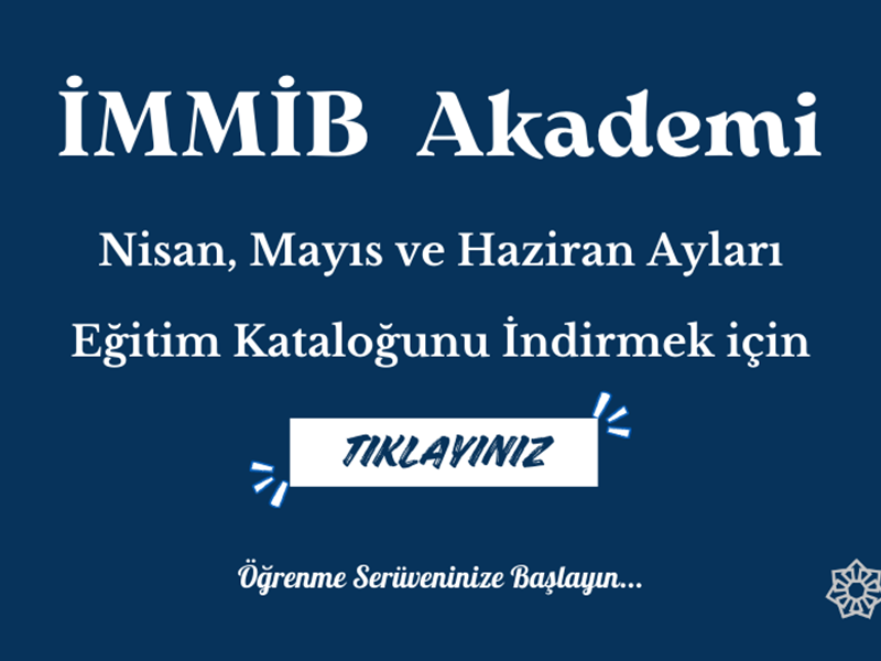 Nisan, Mayıs ve Haziran Ayları Eğitim Kataloğu